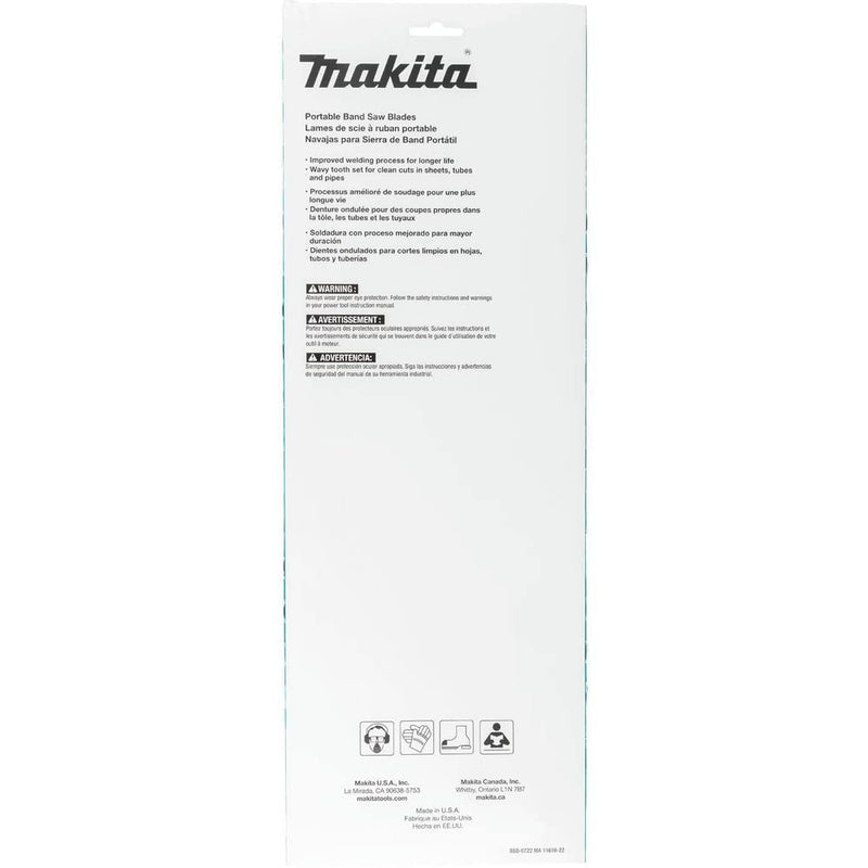 Makita T-05599 44-7/8" 24 TPI Bi-Metal Portable Band Saw Blade, 3/pk