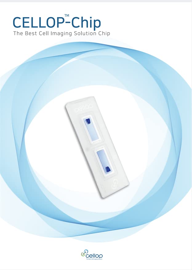 Cellop-Chip Disposable Hemocytometer, Neubauer Improved (NI) Counting Chamber, 10µL Volume, 1.6mm Thickness, for Cell Counting, Microscopy Lab Use – 50 pcs/Box