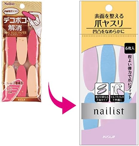 Cozy Honpo Manicurist Nail Love Paper, 6 Pieces, Nail File - NewNest Australia