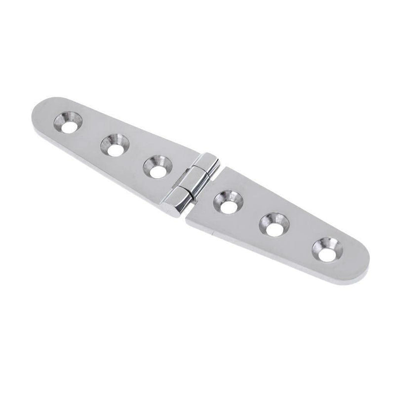 Pair of 6'' x 1" Cast Hatch Strap Deck Door Hinge 316 Stainless Steel Marine Strap Hinges Casting 6 Holes w/Fasteners for Boat Yacht RVs