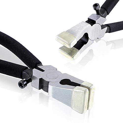 42Sets 1" Key Fob Hardware - 3 Colors 1" Key Fob Key-chain Perfect with 1Pcs Key Fob Glass Running Pliers for Key Fob Wristlets Install