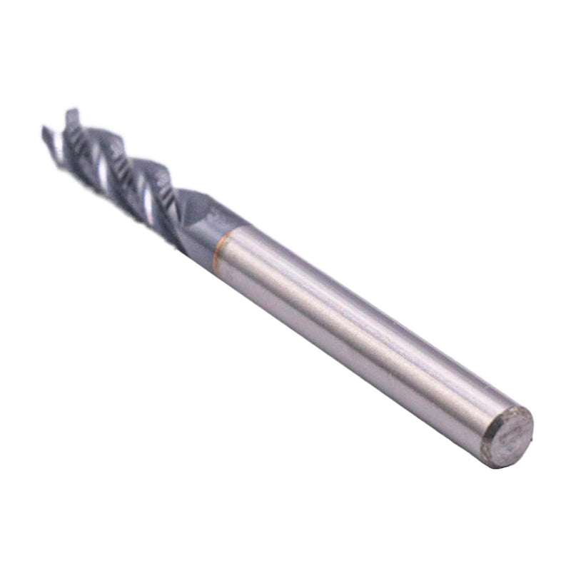 5Pcs 3/16" 4 Flute Solid Carbide Roughing End Mill, ALCrSiN Nano Coated | 35 Degree Helix, 3/16" Cutting Diameter, 3/16" Shank Diameter, 5/8" Length of Cut, 2" Overall Length