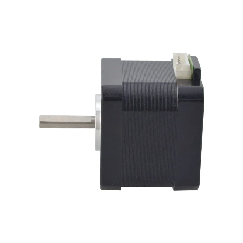 STEPPERONLINE Nema 17 Stepper Motor Bipolar 1.5A 42Ncm 42x42x38mm 1.8deg 4 Wires with 1m Cable and Connector (1 Pack) Black-1.8°