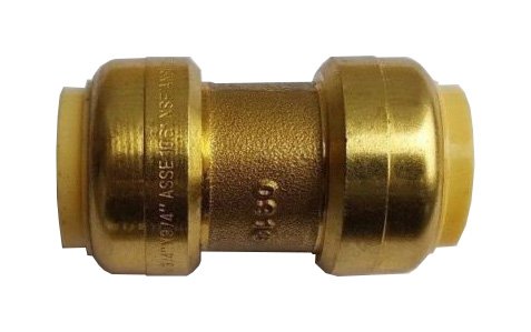 10 Pack XFITTING 3/4" Push Fit Coupling, 3/4" Push to Connect Coupling