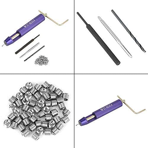 50pcs Thread Repair Installation Kit Stainless Steel Helicoil Type Set (M3 x 2D) M3 x 2D