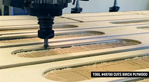 Amana Tool 49694 Carbide Tipped Plunging Round Over 1/8 R x 3/8 D x 1/2 CH x 1/4 Inch SHK Router Bit