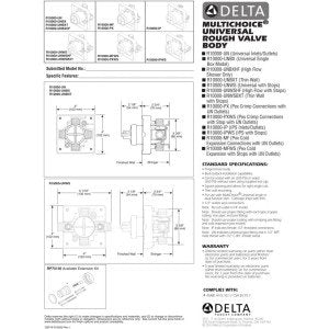 DELTA FAUCET R10000-PX Without Screwdriver Stops