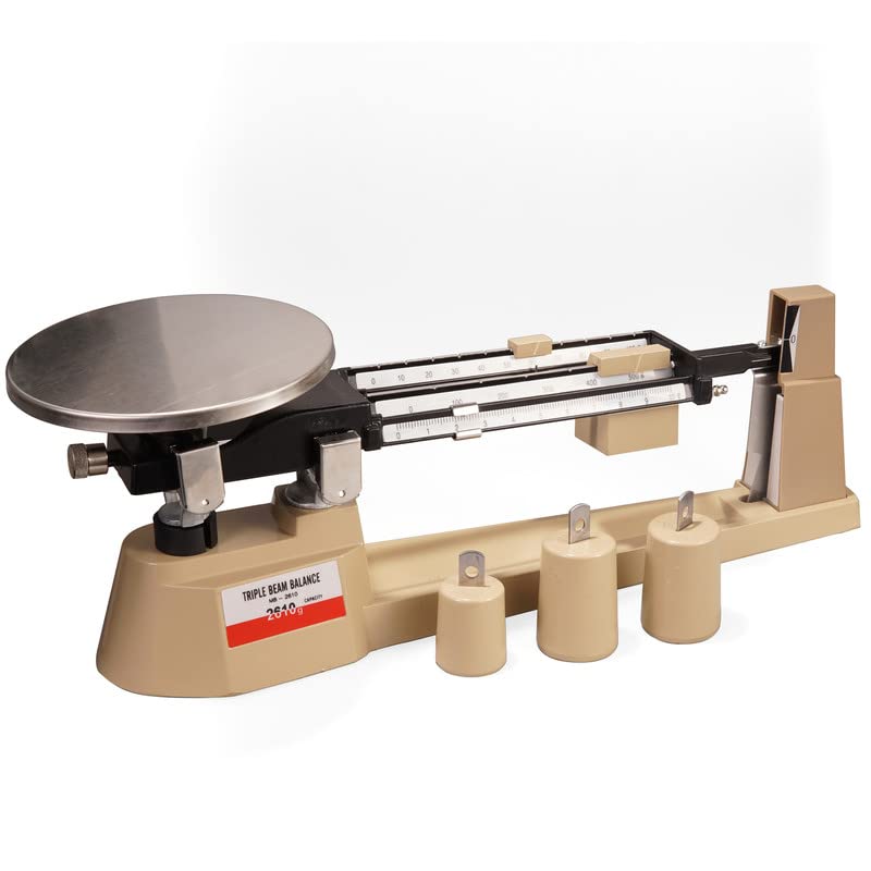 Triple Beam Balance Mechanical Lab Scale 2610g/0.1g with Stainless Steel Weighing Pan