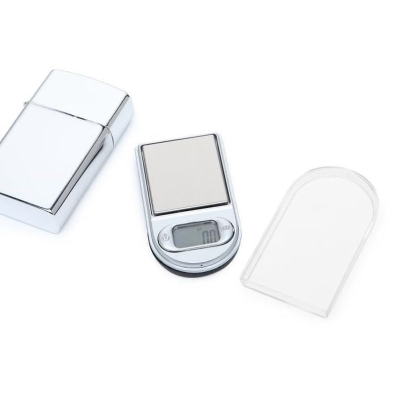 IMIKEYA Mini Digital Jewelry Scale 100G 0.01G Precision Portable Pocket Electronic Scale Lighter Shape Compact for Jewelry Medicine Coins As Shown Size 2