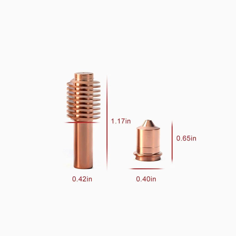 20PK Plasma Electrode 52574 Nozzle 51206.11 70A For Razorweld Razor X45 Vipercut 30 Plasma cutting Replacement TECMO X45/HYP45/UPM105/TH70/TM70 Torch 51206.11 + 52574 20PK