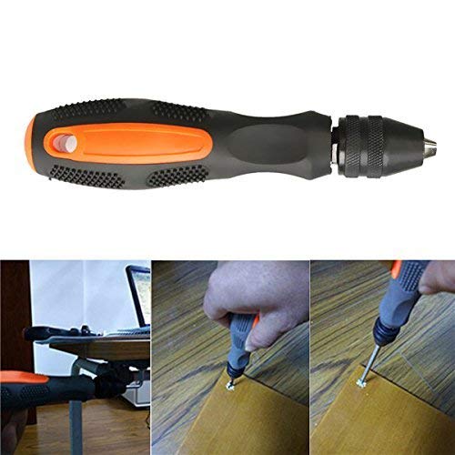 Mini Hand Drill, Black Orange, 0.5-8mm
