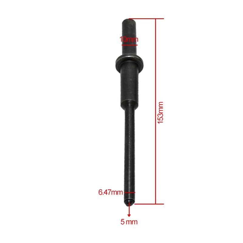 Pneumatic Roll Pin Punch Set .401" Air Hammer Pilot Punch 1/4" to 1/2" 153mm for Removing Roll Pins Hollow Tension Pins