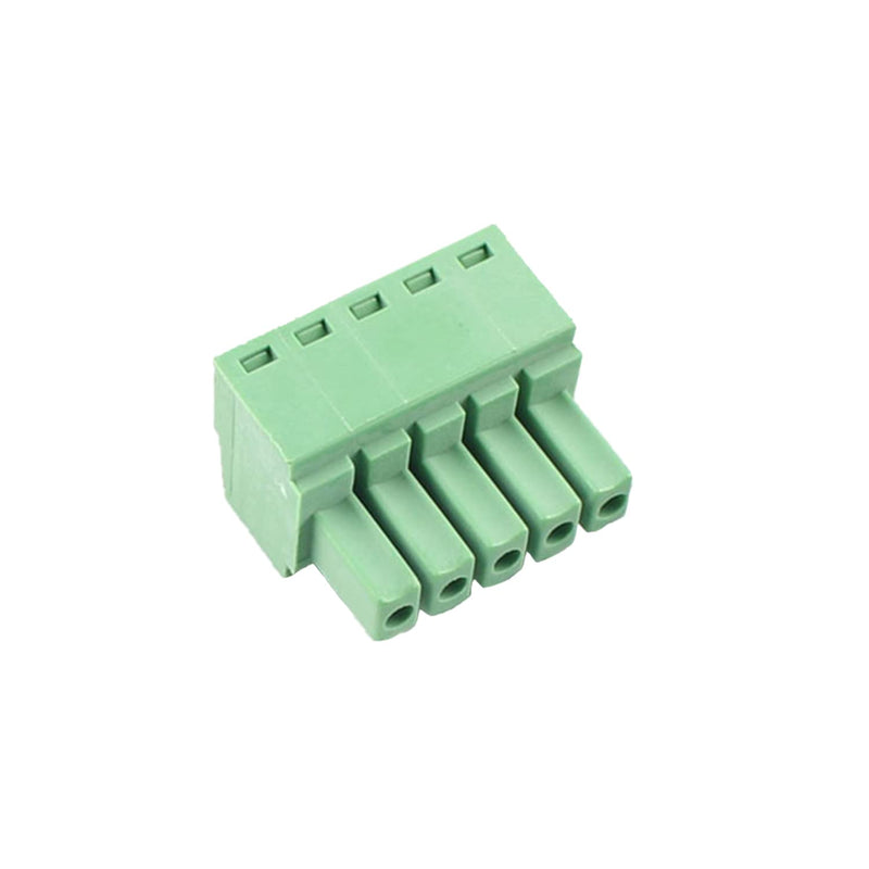 10PCS 5 Pin 3.5mm Pitch PCB Green Pluggable Terminal Block Connector with Separate Screw Hole (10Pcs 5P 3.5MM) 10PCS 5 Pin 3.5mm