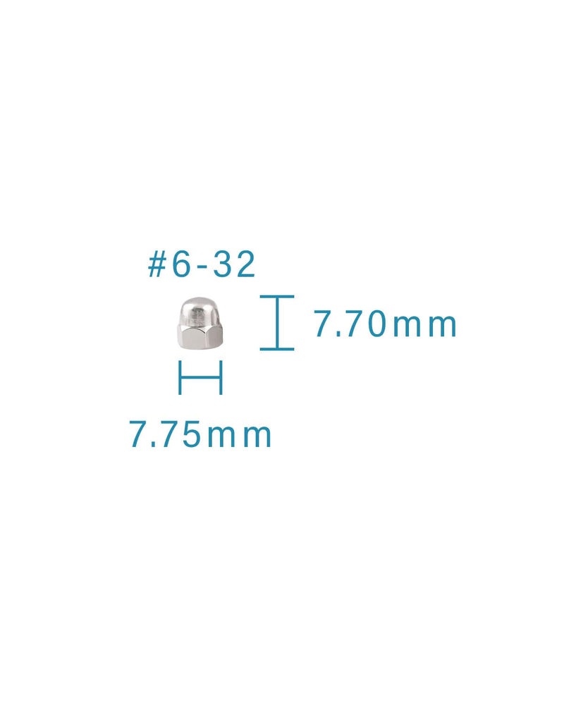 #6-32 Acorn Nuts - IMScrews 304 Stainless Steel Acorn Nuts - Durable, Rust-Resistant Fasteners for Various Applications Pack of 25 #6-32