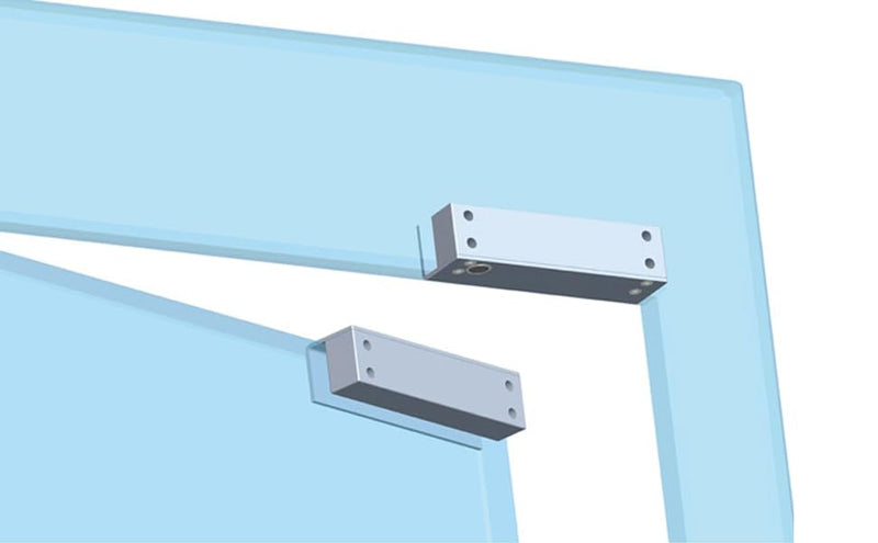 Electric Drop Bolt Lock Right Open for Frameless Glass Doors Aluminum Alloy DC 12V Fail-Safe Right-Open