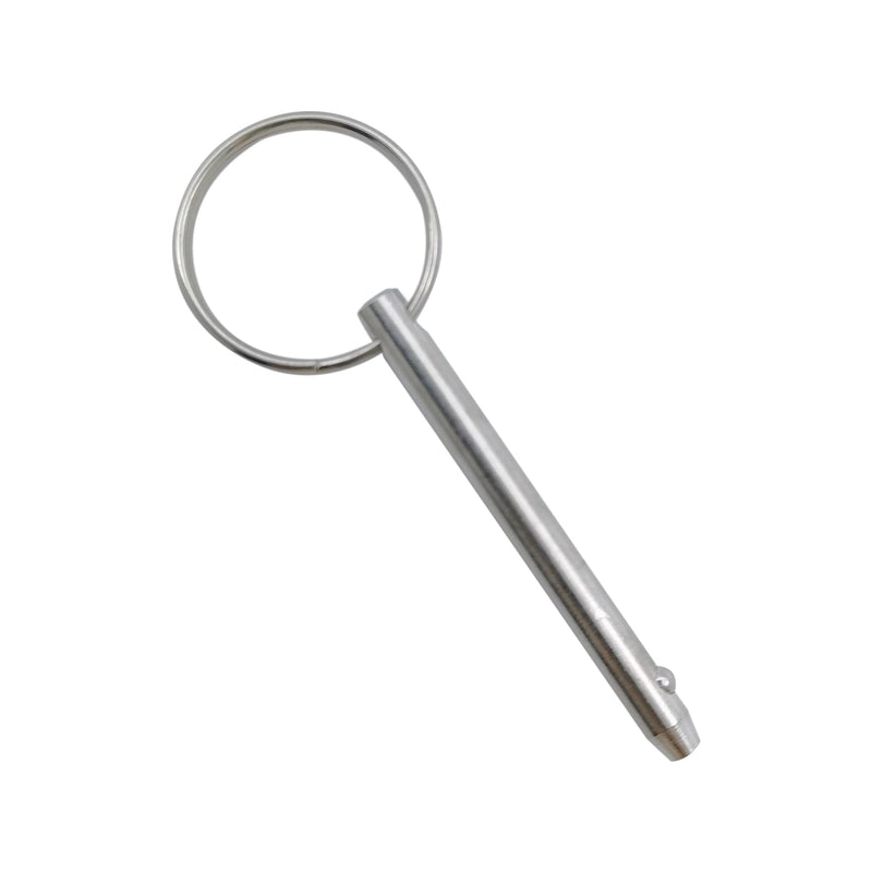 4Pack of Bimini Top Ball Pin with Lanyard Dia 3/16in(4.8MM) , Usable Length 1.5in(38mm), Total Length 2in(51mm) Full Stainless Steel 316, Quick Release Pin Marine Hardware