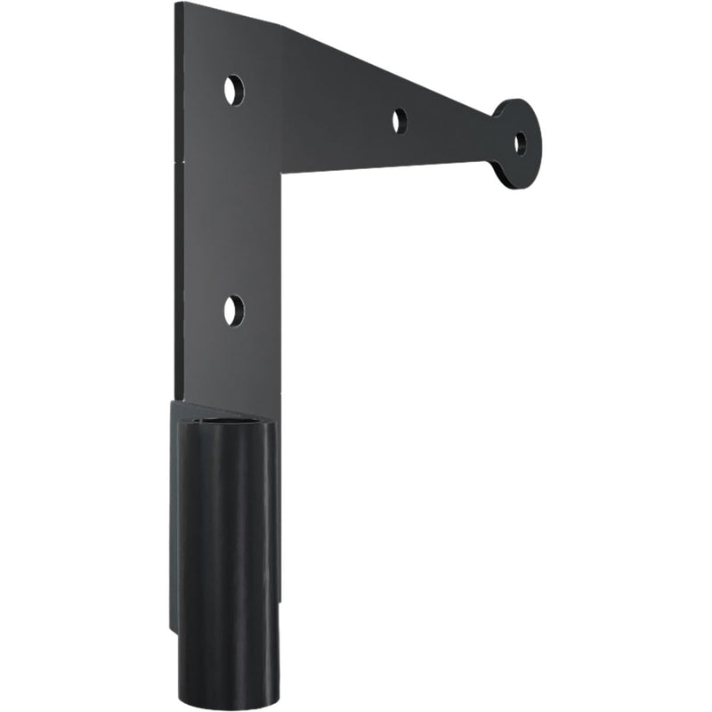 SteelTek L-Hinge with 1 1/2" Offset (Sold as Pair), 304 Stainless Steel, Powder Coated Black