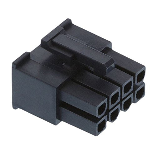 Molex 8-Pin Black Connector Pitch 4.20mm.0165" w/18-24 AWG Pin Mini-Fit Jr