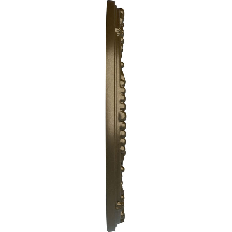 Ekena Millwork CM18SEBRS Antioch Ceiling Medallion, Brass Brass (Metallic Series)