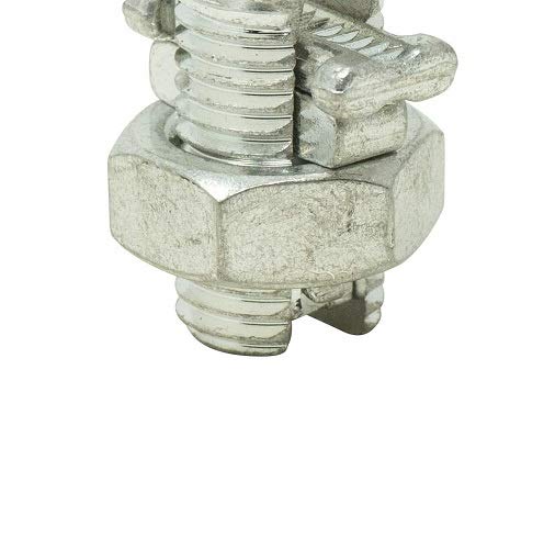 Southwire SB6-10CPDQ2; 2PK Split Bolt Connector; 6 10 STR; Dual-Rated for use with Copper & Aluminum Conductors; 2 Pack; Gray; 2 Piece