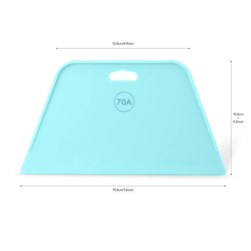 FOSHIO Wallpaper Smoothing Tool, Blue Flexible Wallpaper Squeegee Smoothing Tool for Wallpaper Smoother for Installation, Perfect for Vinyl Crafts, Smoothing Peel and Stick Wall Paper, Window Films