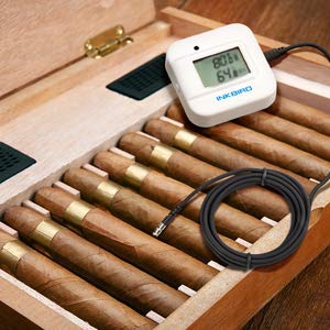 Inkbird Smart Thermometer Temperature and Humidity Monitor Hygrometer Indoor, Free APP for iOS and Android, IBS-TH2 Plus Version Supports External Temperature Probe and Digital Display With External Temperature Probe