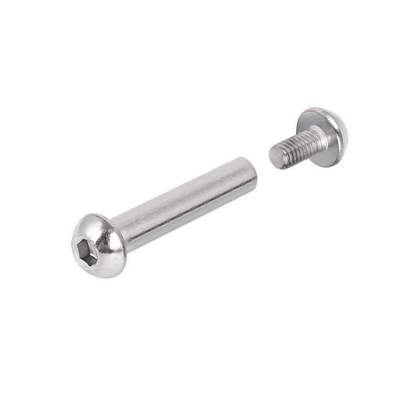 uxcell Screw Post Fit for 8mm Hole Dia. Female 33mm 42mm Binding Bolts, Total 20 Sets
