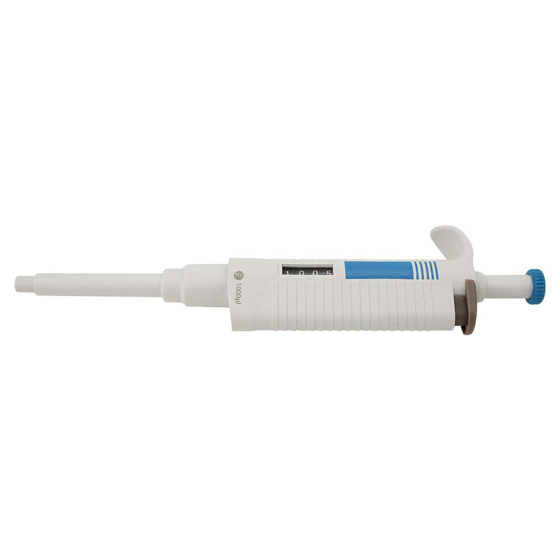 P1000 Micropipette Adjustable Pipettor Manual, Variable Volume Liquid Transfer for Clinical Laboratory Biotechnology Lab Plastic 100 to 1000 uL 1 Pack