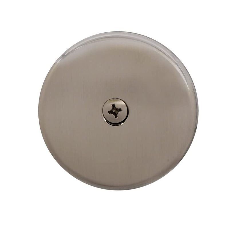 Westbrass Tip-Toe Coarse Thread Tub Trim Set with 1-Hole Overflow Faceplate, Satin Nickel, R93-07 1 Pack