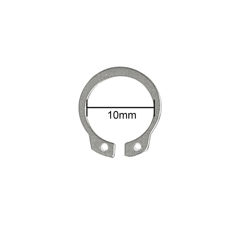 50 Pcs External Retaining Rings, Stainless Steel C-Clip Snap Rings, Inner Diameter 10 mm 10mm
