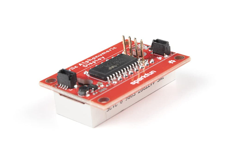 SparkFun Qwiic Alphanumeric Display - Green - 14-Segment Alphanumeric Display No Soldering Required 128 Patterns Maximum Display Segment Numbers 2X Wall mounting Points