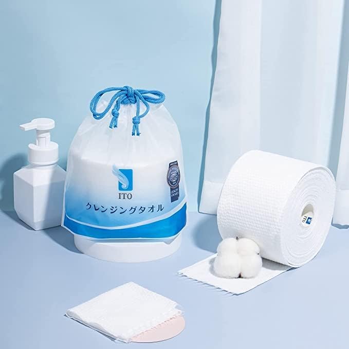 ITO Cleansing Towel, Sensitive Skin, Disposable Towel, Facial Wash Towel, For Rough Skin, Sensitive Skin, Hand Towel, Face Wipe, Makeup Remover, Thick, No Pilling, Instant Moisture Absorption, Both - NewNest Australia