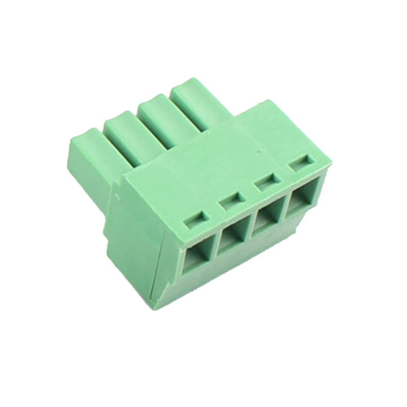 20PCS 4 Pin 3.5mm Pitch PCB Green Pluggable Terminal Block Connector with Separate Screw Hole (20Pcs 4P 3.5MM) 20PCS 4 Pin 3.5mm