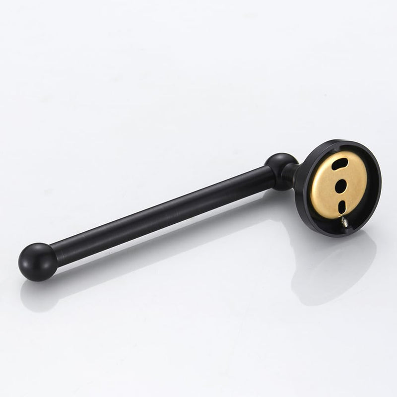 Modern Toilet Roll Holder Brass Toilet Paper Holder Tissue Dispenser for Bathroom Wall Mounted Black