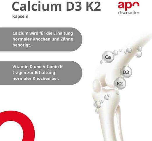 Calcium D3 K2 capsules 60 pieces - NewNest Australia