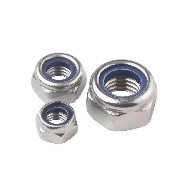 M14-2 Lock Nuts, M14 Nylon Insert Locknuts 304 Stainless Self Clinching Nuts, Bright Finish, Full Thread Nylock Nuts,5Pcs M14(5PCS)