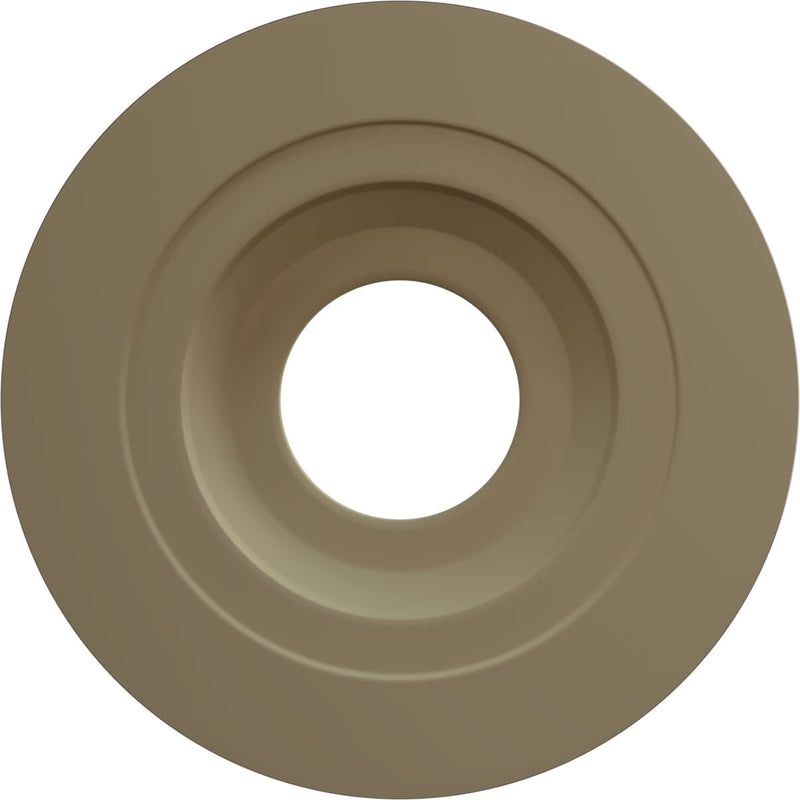 Ekena Millwork CM11LFBLF 11-3/8" x 3-5/8" x 1-1/8" Leaf Ceiling Medallion, Jet Black Jet Black (Flat Finish)