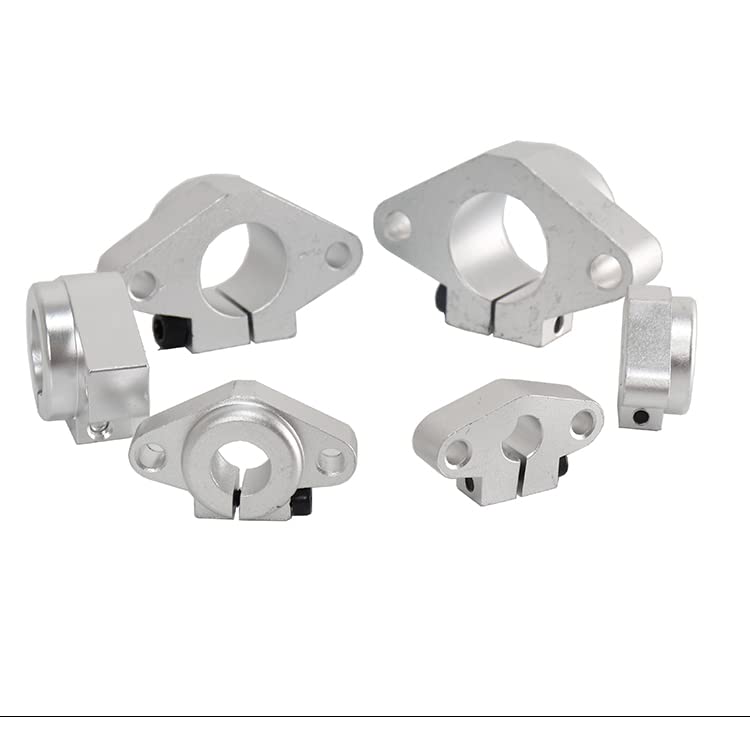 4pcs SHF20 Aluminum Linear Rod Rail Shaft Support 20mm Linear Motion Guides for CNC 3D Printer 20mm/0.79inch SHF