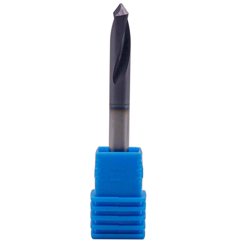 5Pcs 3/16" 2 Flute 90 Degree Solid Carbide Spot Drill - AlTiN Coated | Spotting Drill, 3/16" Shank Diameter, 3/4" Flute Length, 2" Overall Length 3/16 in 5