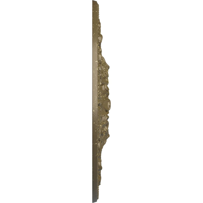Ekena Millwork CM23ASMMC Ashley Ceiling Medallion, Mississippi Mud Crackle Mississippi Mud Crackle (Flat Finish)