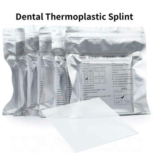 Dental Lab Splint Thermoforming Material for Vacuum Forming Soft Hard 1/1.5/2mm (Soft 1.0mm) Soft 1.0mm