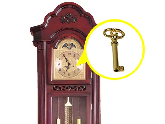 Grandfather Clock Door Key Works with Most Clocks Made Before 2004，for Ridgeway, Sligh, Emporer, Pearl, Seth Thomas, Trend