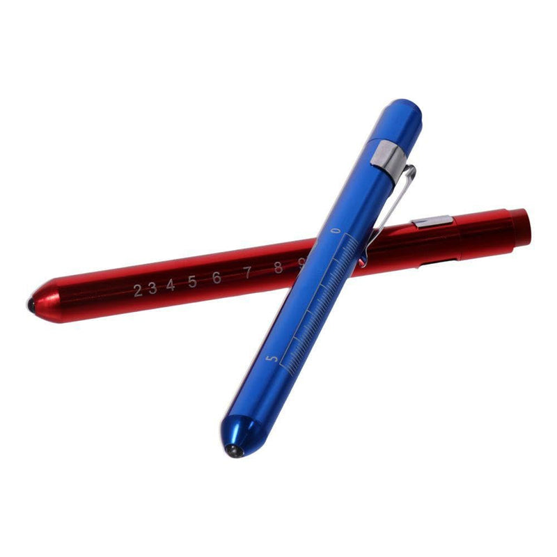 Pupil Check Pen Light Red, Blue Professional White Light Medical Pen Light Lightweight LED Diagnostic Lamp Nurse Student Doctors(Red) 1