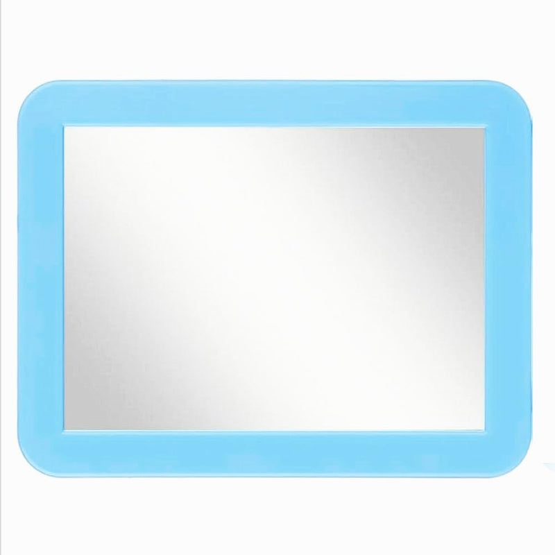 10 Pack Blue Magnetic Locker Mirror,5" x 7" Iocker Mirror Magnetic - Small Mirrors for School Locker, Bathroom, Workshop Toolbox, Office Cabinet,Easy Install Blue-10 Pack