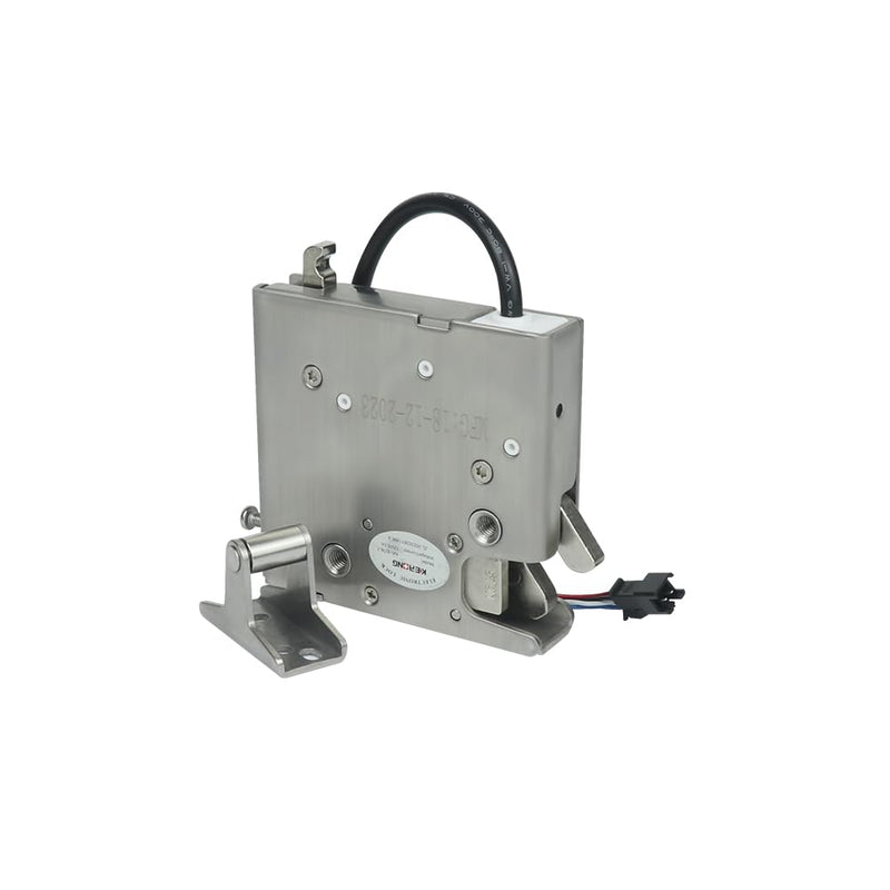 Electronic Rotary Push-to-Close Latch, Auto Lock, with Latch Status Microswitch, Non-Sealed Connector, Electric Cabinet Drawer Locker Lock