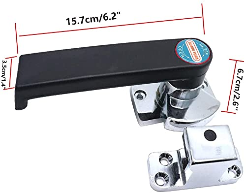 Industrial Oven Freezer Black Handle Lock Latch Assemble for Airtight Door