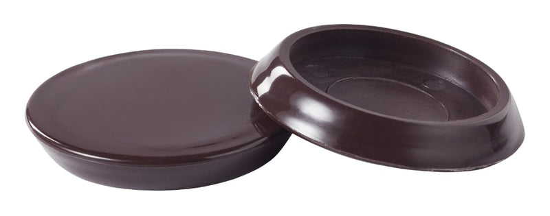 Scotch Caster Cups, 6-Pack of 4 2 in. Square Non-Slip Furniture Pads for Tables, Sofas, Beds on Finished Surfaces Square 2"
