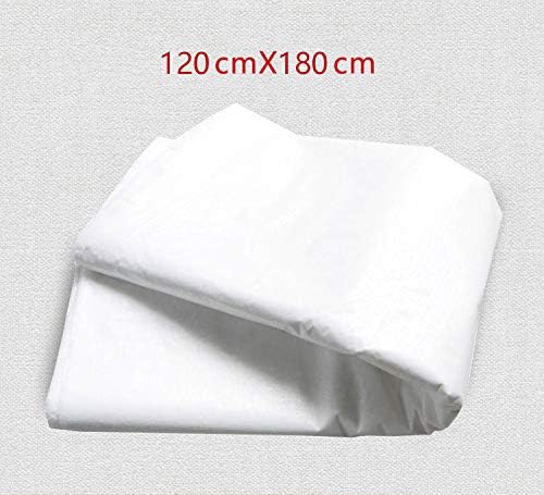 Waterproof Sheets Disposable Width 47.2 inches (120 cm) x Length 70.9 inches (180 cm) Bed Sheet Dispo Sheets Set of 10 for Beauty Salons Massage Nursing Care (White) - NewNest Australia