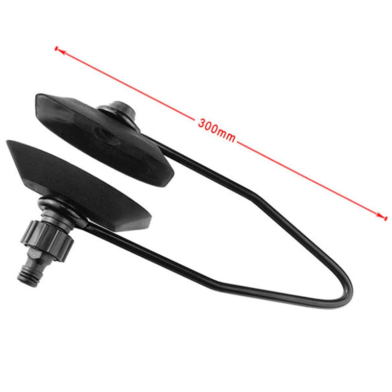 Marine Boat Motor Flusher, Large Rectangular Cap Ear Muffs Flush Away Sand Salt, Boat Dual Water Feed Motor Flusher for Fast Connection Show As Picture Show