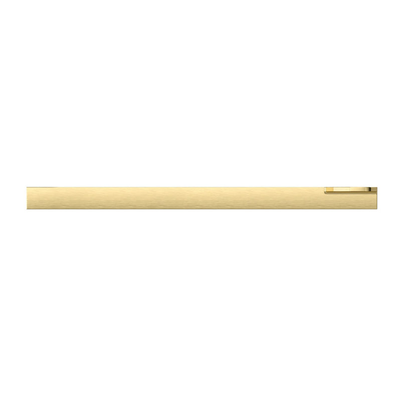 Richelieu Hardware 7979256165 Key Collection 10 1/8-inch (256 mm) Center-to-Center Brushed Gold Modern Cabinet and Drawer Finger Pull Handle for Kitchen, Bathroom, and Furniture 256 mm